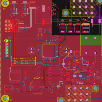 Elektronik förberedd för reparation eller reverse engineering.